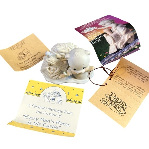 Precious Moments "Every Man's House is His Castle" Beaver Ceramic Figurine - Picture 3 of 7